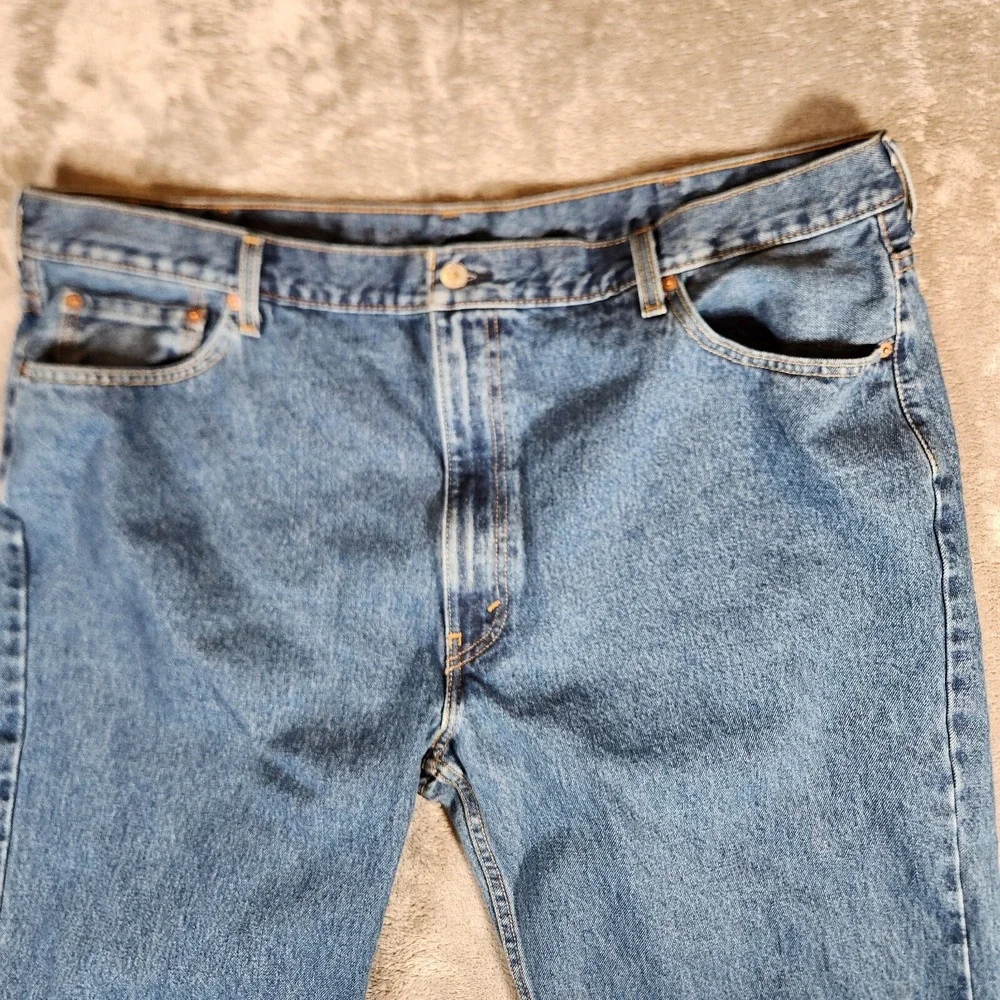 Levi's 550 Jeans Men's 45X29 (Tag 48X30) Blue Straight Relaxed Denim‎ Classic
